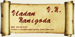 Vladan Manigoda vizit kartica